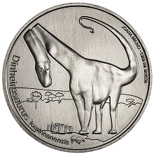 Portugal 5 euros Dinheirosaurus Lourinhanensis Cupro Niquel